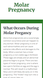Mobile Screenshot of molarpregnancy.net